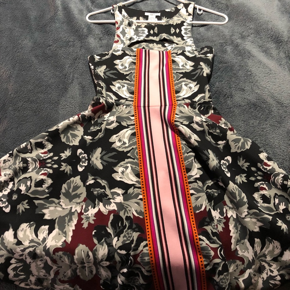 Bar III FLORAL SKATER DRESS